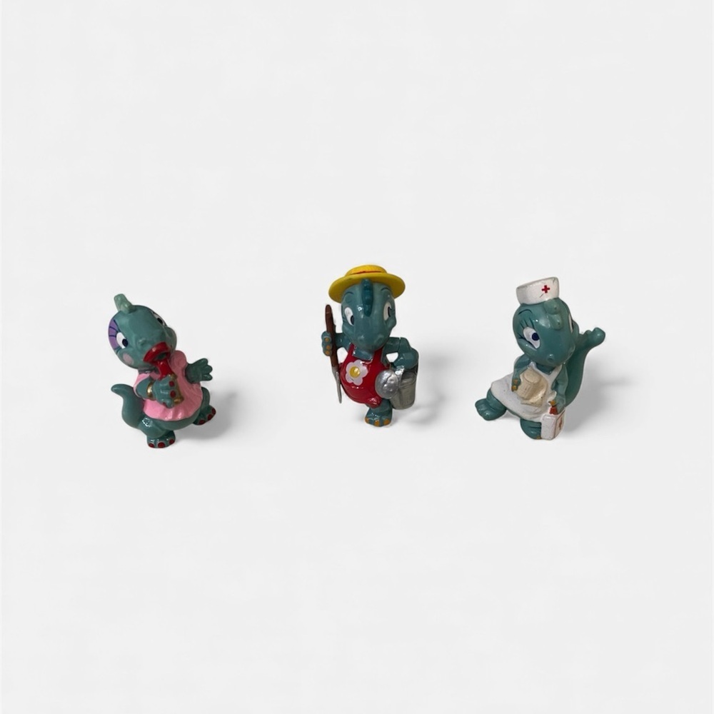 KINDER SURPRISE SET dragons (3) DAPSY DINO FAMILY 1997